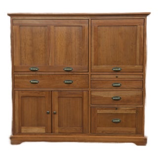 Restoration Hardware Marston Home Office Cabinet Desk For Sale