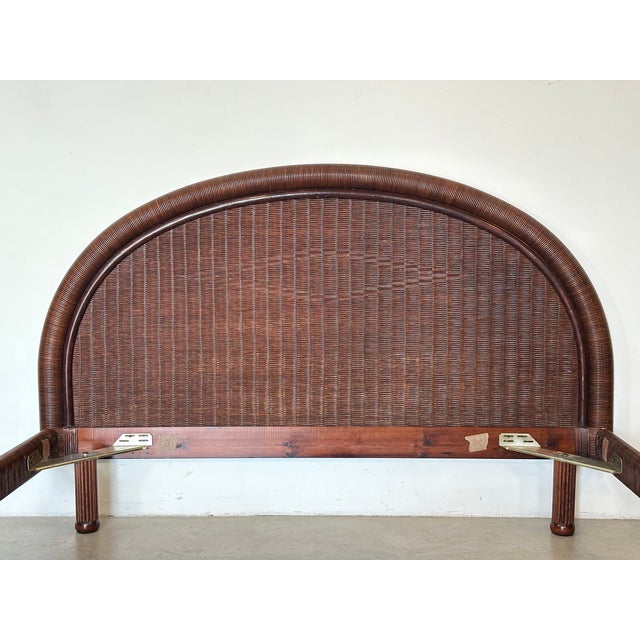 1970s Roberti Rattan Double Bed, 1970s For Sale - Image 5 of 14