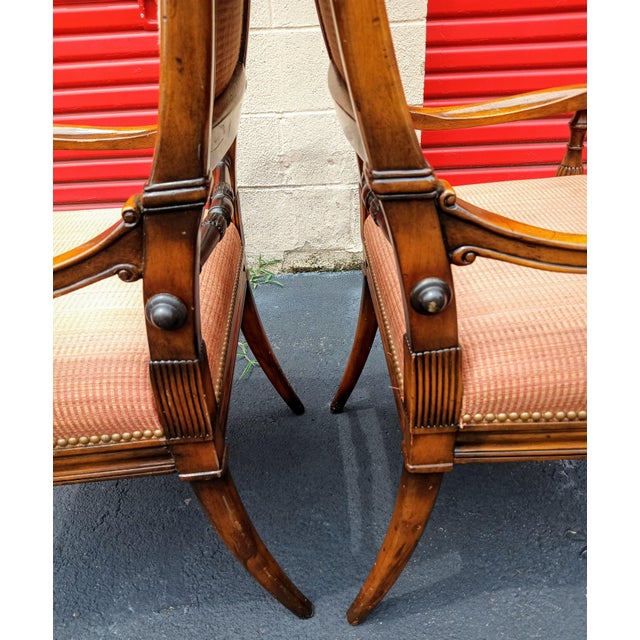 Traditional Own a Masterpiece of Classic American Craftsmanship With This Rare Pair Antique Hickory White Maple Armchairs. For Sale - Image 3 of 11