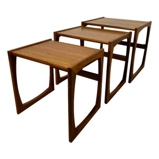 Quadrille Nesting Tables in Teak from G-Plan, 1960s, Set of 3 For Sale