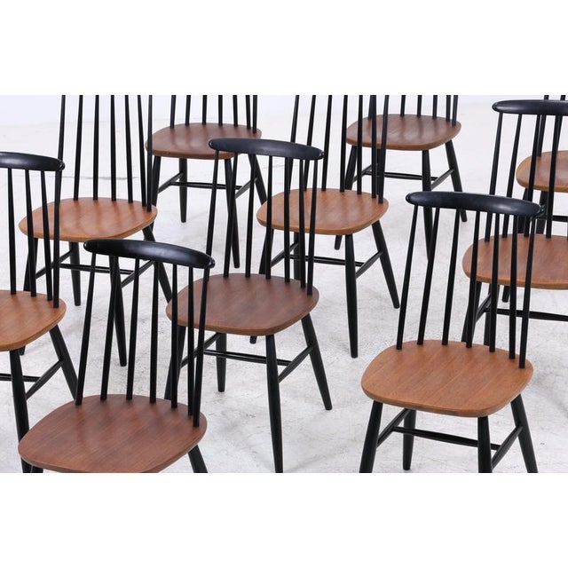 Mid-Century Teak Fanett Chair by Ilmari Tapiovaara for Stol Kamnik For Sale - Image 3 of 17