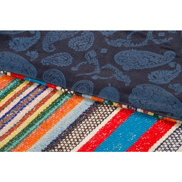 Textile Vintage Chaput Kilim Wool Runner With Stripes Design by Rug & Kilim, 1950-1959 For Sale - Image 7 of 7