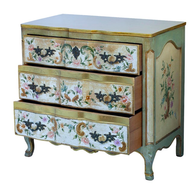 Vintage Hand Painted Italian Dresser For Sale - Image 4 of 9