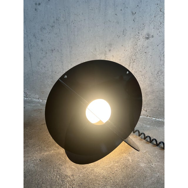 Black Luna Lamp from Rinaldo Cutini, Italy, 1960s For Sale - Image 6 of 12
