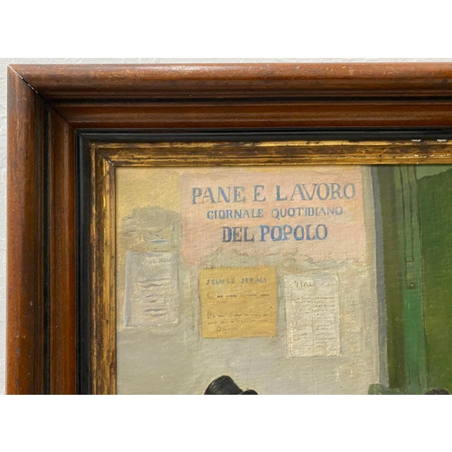 Green Late 19th Century Italian School Oil Painting For Sale - Image 8 of 11