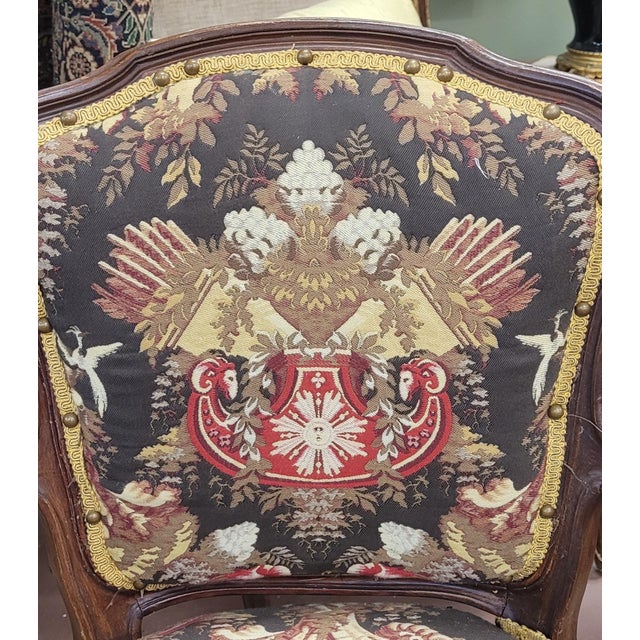 Fine Pair of Vintage French Parlor Chairs For Sale - Image 9 of 12