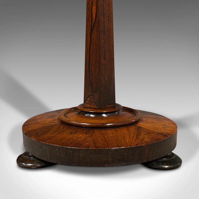 1820s Antique Regency English Adjustable Fireside Pole Screen For Sale - Image 12 of 13