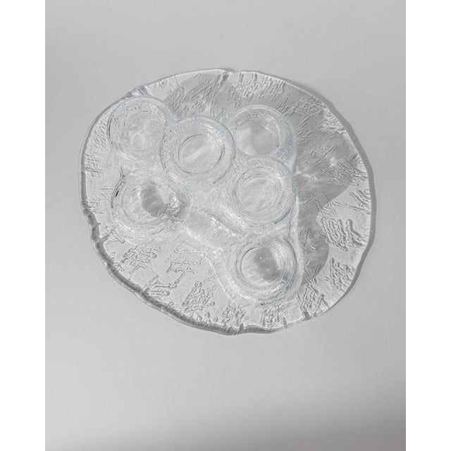 Vintage Scandinavian Glass Vulcano Candleholder by Pertti Kallioinen for Muurla, 1970s For Sale - Image 4 of 11