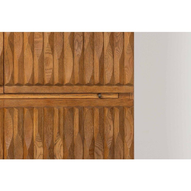 Wood Niagara Cabinet in Oak by Maison Aurora, Belgium, 1975 For Sale - Image 7 of 17