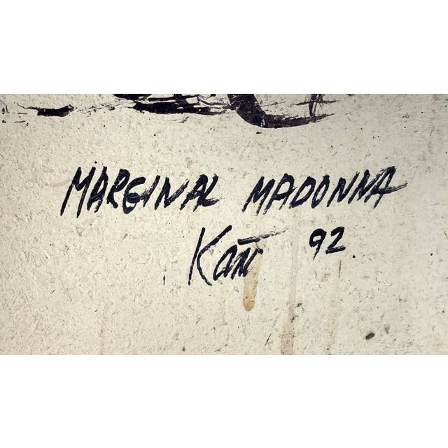 1990s "Marginal Madonna" Abstract Relief With Rorschach Patterns Sculpture by Mickey "Kano" Kane For Sale - Image 9 of 9