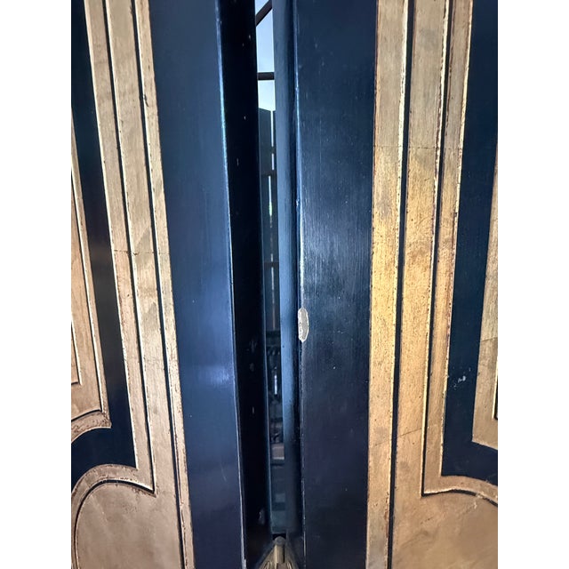 Hollywood Regency Hollywood Regency Floor Screen Room Divider Attributed to Maitland Smith For Sale - Image 3 of 10