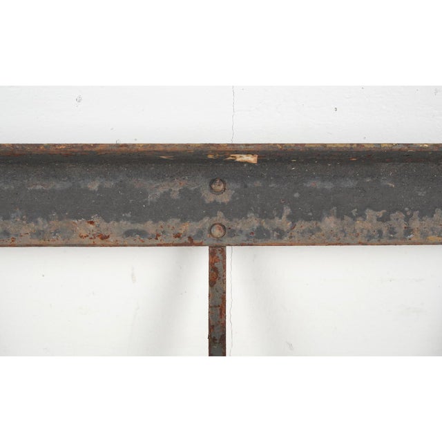 Antique Wrought Iron Industrial Peg Wall Rack For Sale - Image 6 of 6