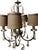 Elegant, decorator installed 5 light chandelier featuring real blown glass orbs and accented with glass beads....