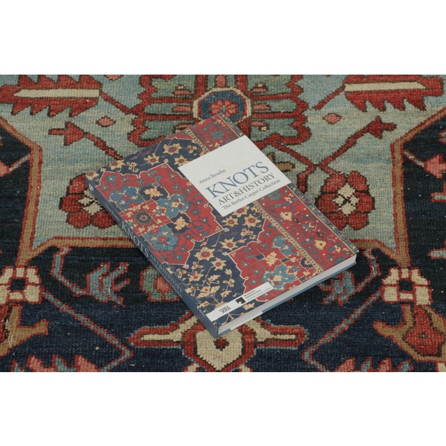Navy Blue Antique Persian Karaje Wool Rug by Rug & Kilim, 1900-1920 For Sale - Image 8 of 9