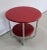 Thonet Bauhaus style two-tiered side table from the 1940s. This timeless modernist design piece features a double top...