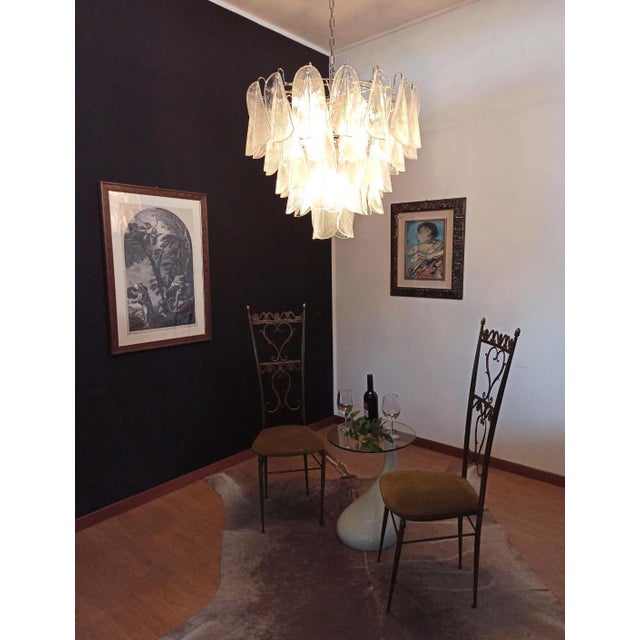 Vintage Italian Murano Chandelier with 57 Glass Rondini, 1990s For Sale - Image 11 of 17