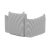 Transitional Saint Tropez Pearl and Black Striped Stuffed Outdoor Armchair For Sale - Image 3 of 6