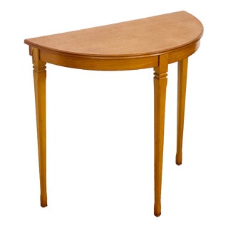 Vintage Teak Half-Moon Console Table from Legate Furniture, 1970s For Sale