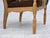 Wood Danish Armchair in Striped Furniture Wool and Carved Oak Wood, 1970s For Sale - Image 7 of 17