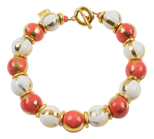 Edouard Rambaud Paris Bi-Color Ceramic Pearl Necklace