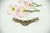 Hair Clip in Silver with Minas Novas Design, in Worn conditions. Designed 1890 to 1919