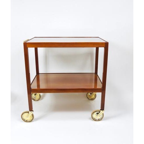 Bar Cart Serving Trolley by Julius Jirasek for Werkstätte Hagenauer, Vienna, 1930s For Sale - Image 10 of 18