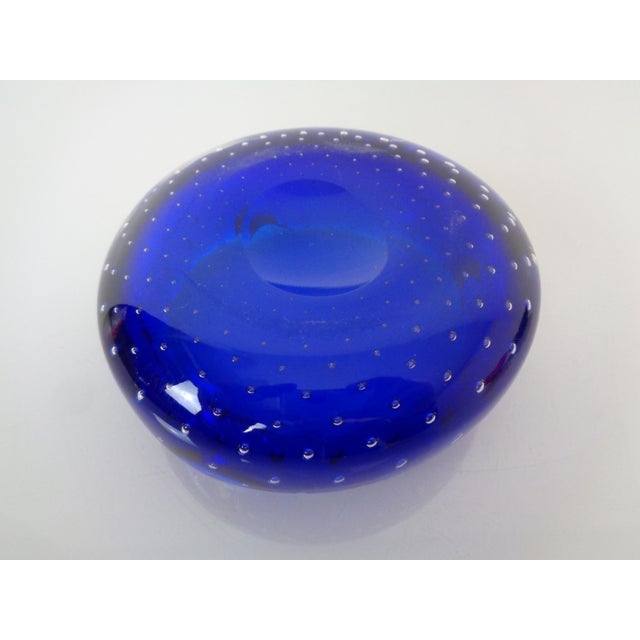 Blue Sommerso Murano Glass Bowl, Italy, 1960s For Sale - Image 14 of 15