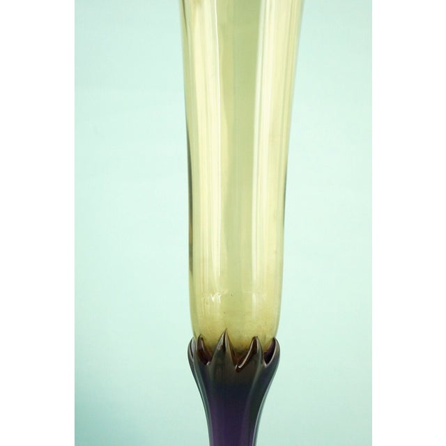 20th Century Trumpet Vase in Iridescent Crystal and Glass Paste from Louis Comfort Tiffany, United States, 1920s For Sale - Image 13 of 18