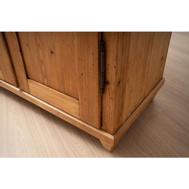 Antique Late 19th Century German Pine Wardrobe with Hanging Rail and Shelf For Sale - Image 12 of 13