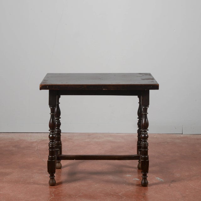 Neoclassical Style Coffee Table with Turned Feet For Sale - Image 9 of 9