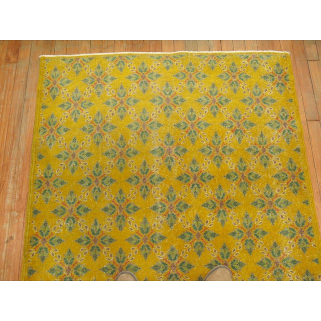 Vintage Yellow Anatolian Rug For Sale - Image 10 of 18