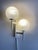 Gold Mid-Century Modern Swiss Double Globe Wall Sconce with Crackle Opaline Glass, 1960s For Sale - Image 8 of 11