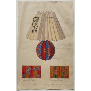 The Lampshade, 19th Century, Watercolor For Sale
