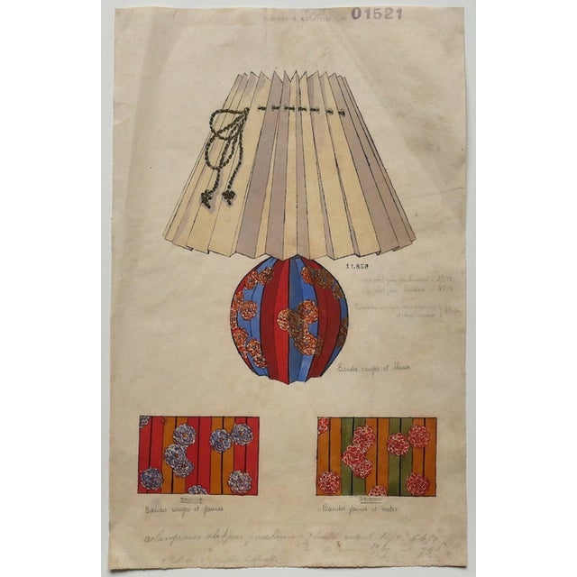 The Lampshade, 19th Century, Watercolor For Sale