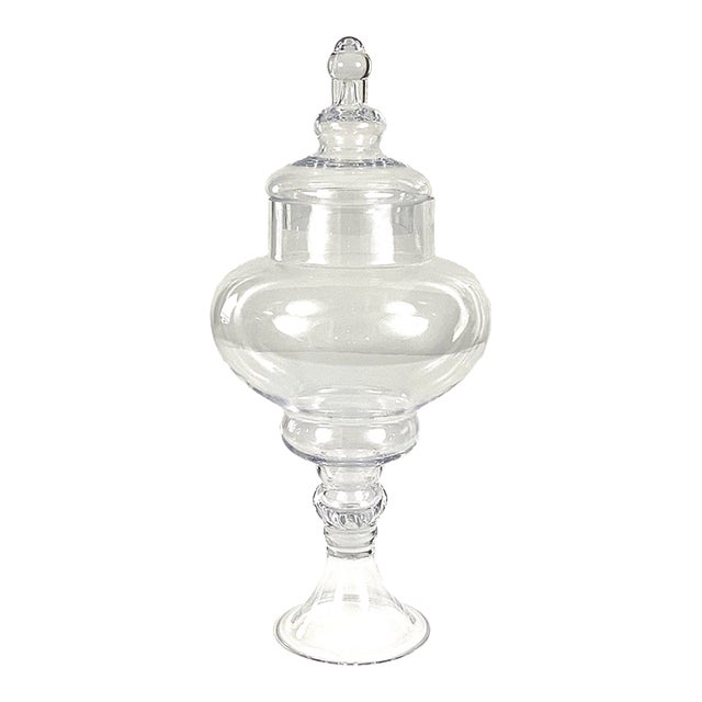 Vintage Glass Apothecary Jar For Sale