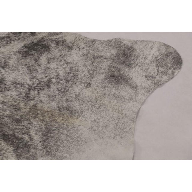 Modern Rug & Kilim’s Large Cowhide Rug in Light Gray and Cream Tones For Sale - Image 3 of 9