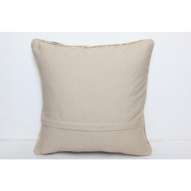 Handmade Oushak Rug Pillow -16'' X 16'' For Sale - Image 9 of 9