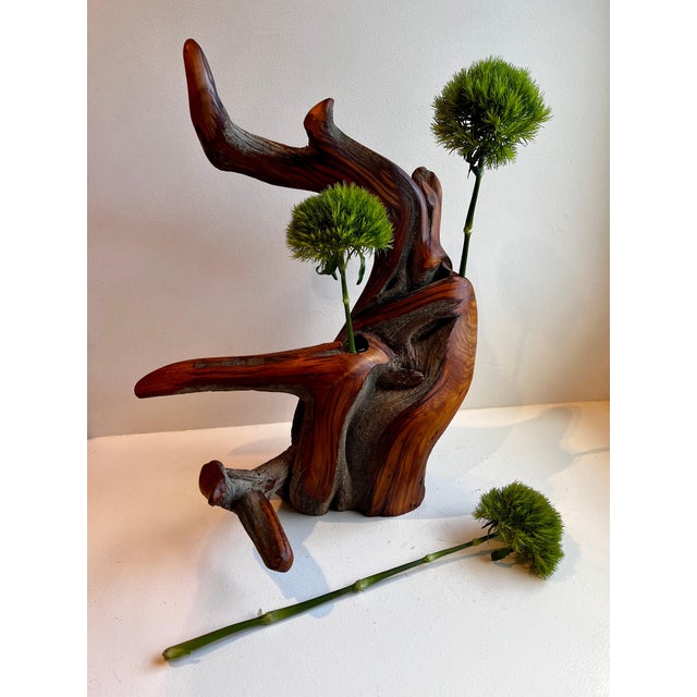 Contemporary Juniper Wood Bud Vase For Sale - Image 3 of 12