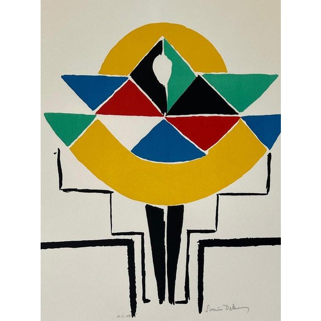 1970s Sonia Delaunay, Carnival, Lithograph For Sale - Image 5 of 7