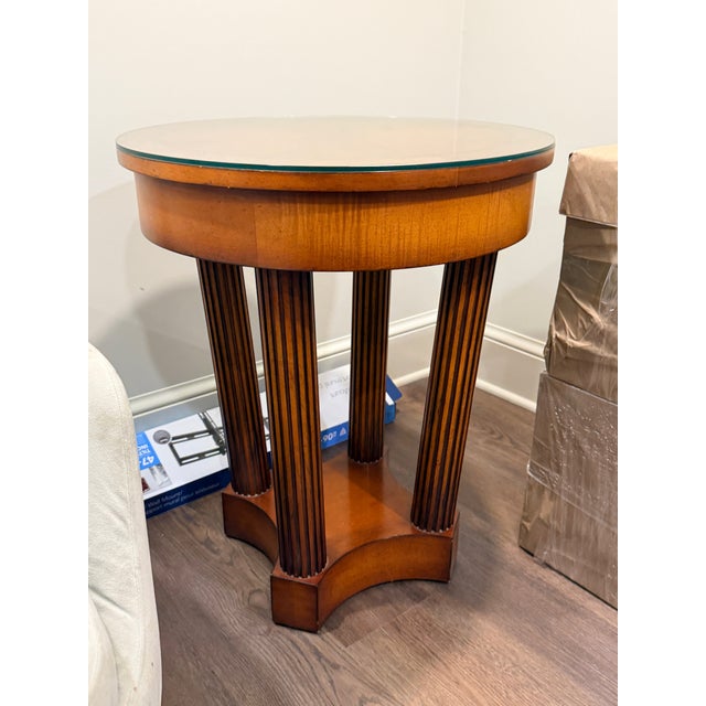 Baker Round Side Table For Sale In Washington DC - Image 6 of 6