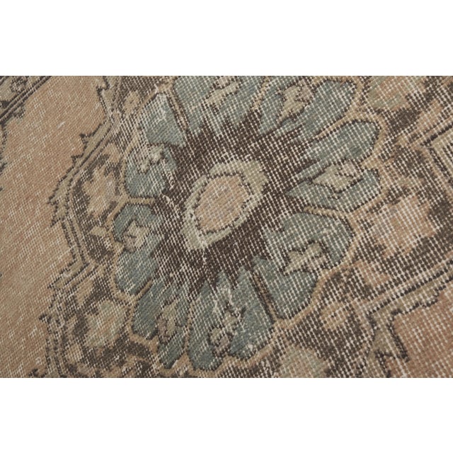 1960s Anatolian Turkish Hand-Knotted Runner 3'7' X 12'5'' For Sale - Image 6 of 12