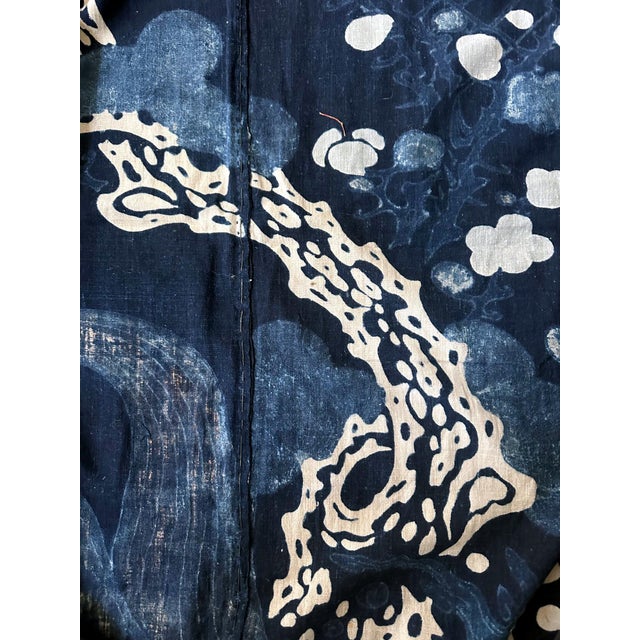Antique Large Japanese Futon Cover with Resist Yuzen Dye For Sale - Image 10 of 18