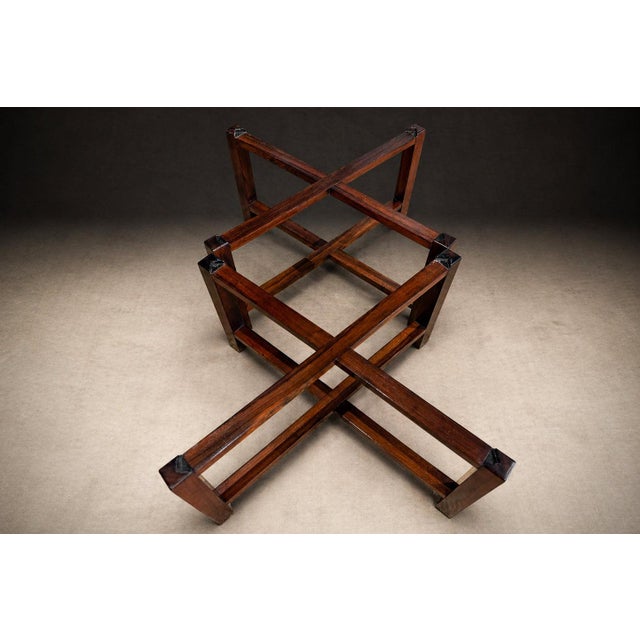 Pair of Brazilian Rosewood & Pink Granite Side Tables, Brazil, 1960s For Sale - Image 11 of 17