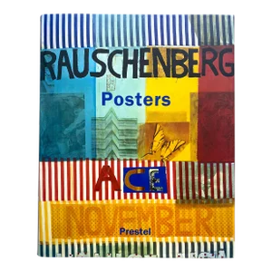 " Rauschenberg Posters " Vintage First Edition Lithograph Print Hardcover Pop Art Exhibition Book