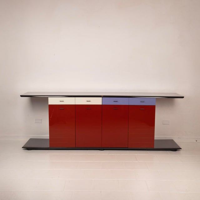 Arflex Kinu Sideboard by Motomi Kawakami for Arflex, 1980s For Sale - Image 4 of 18