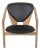 GE460 Butterfly Chair in Oak and Black Leather by Hans Wegner, 2015 For Sale