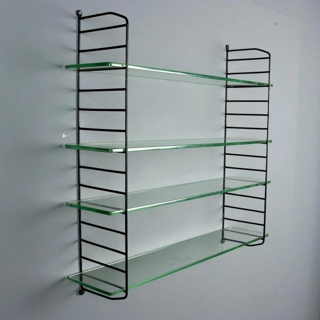 Mid-Century Wall-Mounted Bookcase, 1960s For Sale - Image 3 of 7