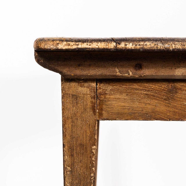 French Scrubbed Top Preparation Dining Table, 1950s For Sale - Image 4 of 8
