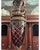 Tall Statement Antique Ruby Cut to Clear Crystal Lidded Urn With Second Empire Style Bronze Mounts For Sale - Image 15 of 18