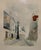 French Vintage Paris France Scene Watercolors From Gazette De L’Hotel Drouot Paris / a Pair For Sale - Image 3 of 6